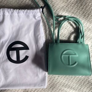 Telfar small shopping bag - Sage